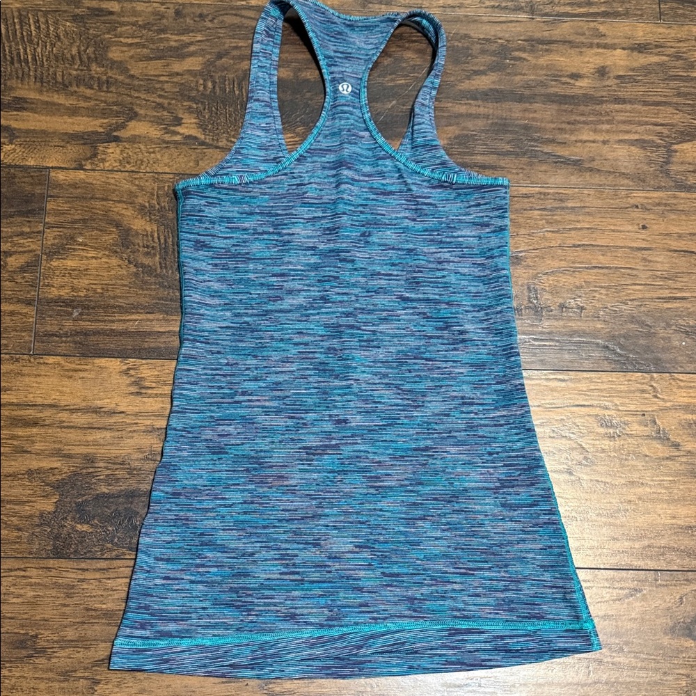Lululemon Athletica Teal Heathered Racerback Tank